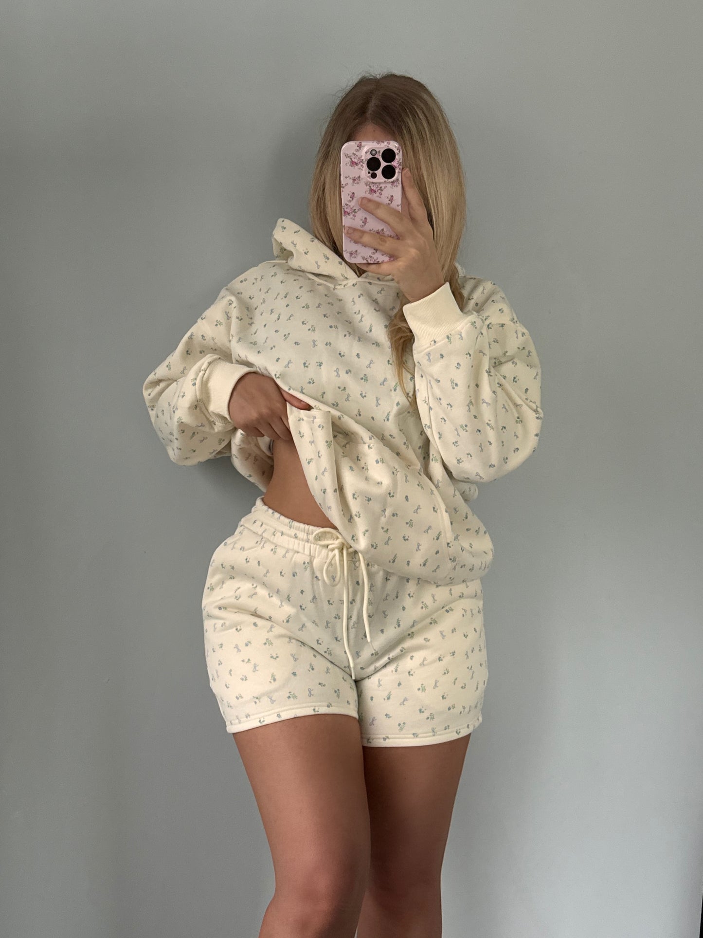 Floral Bows Sweat Shorts