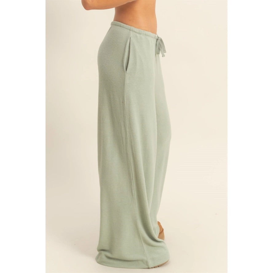 Late Checkout Relaxed Wide Leg Pants