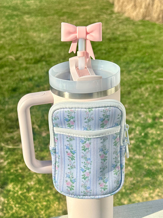 Soft Bloom Floral Tumbler Pouch