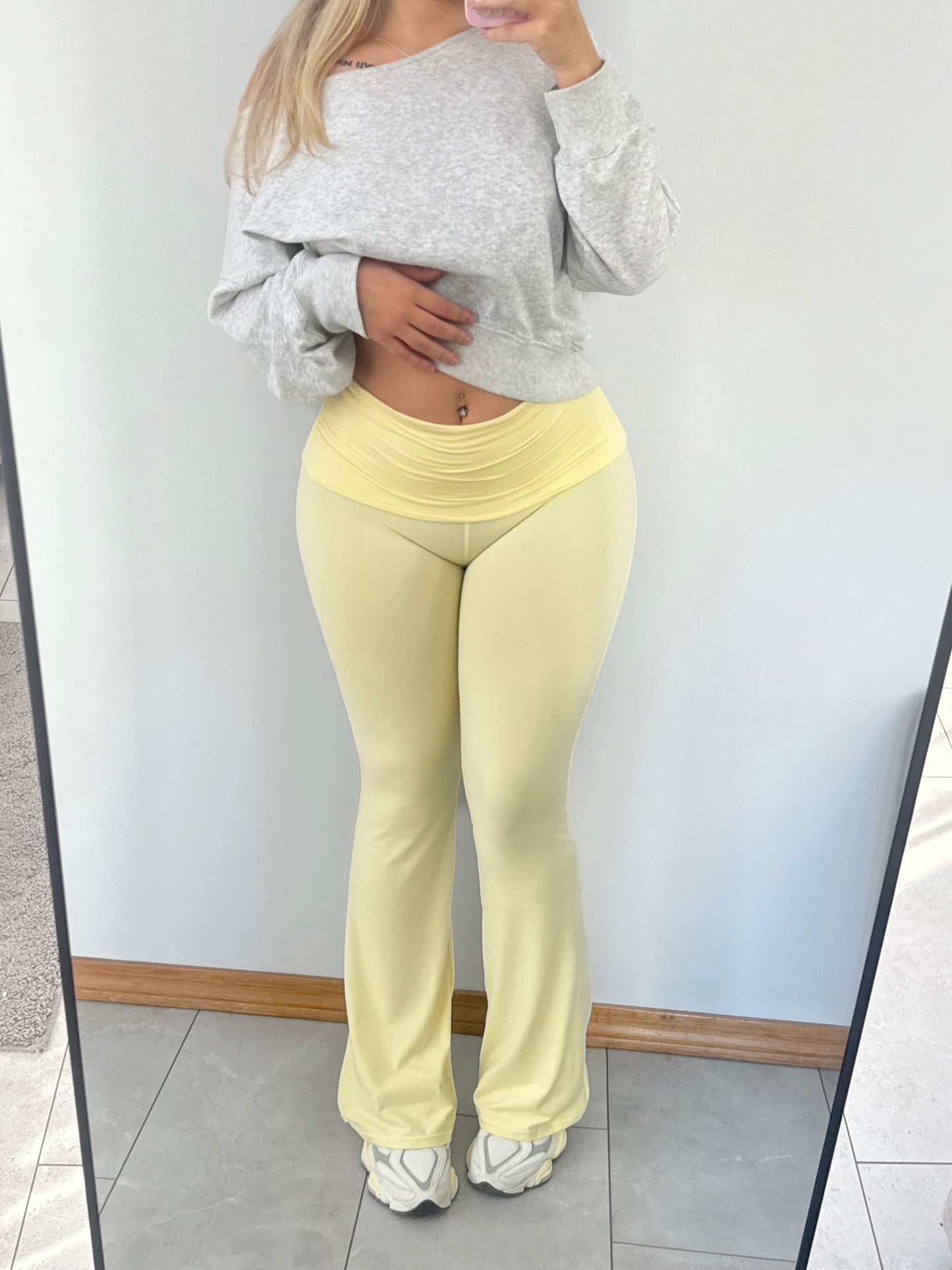 Buttercup Foldover Flare Pants